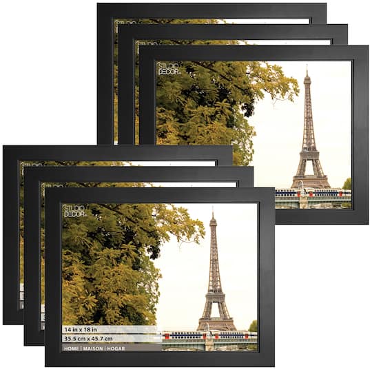 6 Pack: Home Studio Black Frame by Studio Décor